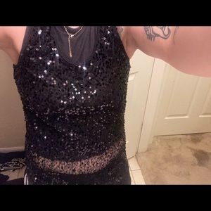 Sequin tank top